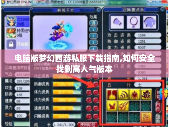 电脑版梦幻西游私服下载指南,如何安全找到高人气版本