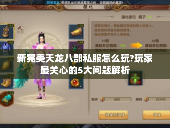 新完美天龙八部私服怎么玩?玩家最关心的5大问题解析
