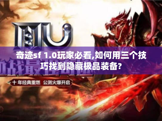 奇迹sf 1.0玩家必看,如何用三个技巧找到隐藏极品装备?