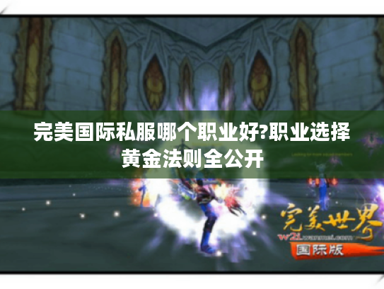 完美国际私服哪个职业好?职业选择黄金法则全公开 完美国际私服哪个职业好?职业选择黄金法则全公开