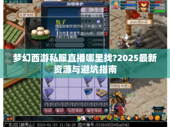 梦幻西游私服直播哪里找?2025最新资源与避坑指南