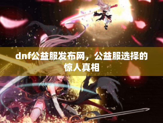 dnf公益服发布网,公益服选择的惊人真相 dnf公益服发布网,公益服选择的惊人真相