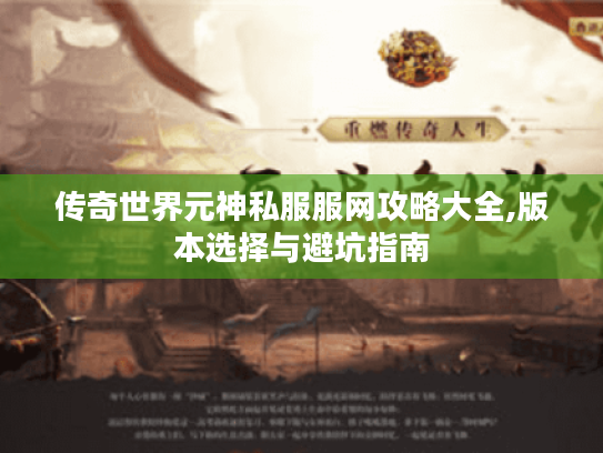 传奇世界元神私服服网攻略大全,版本选择与避坑指南