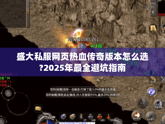 盛大私服网页热血传奇版本怎么选?2025年最全避坑指南