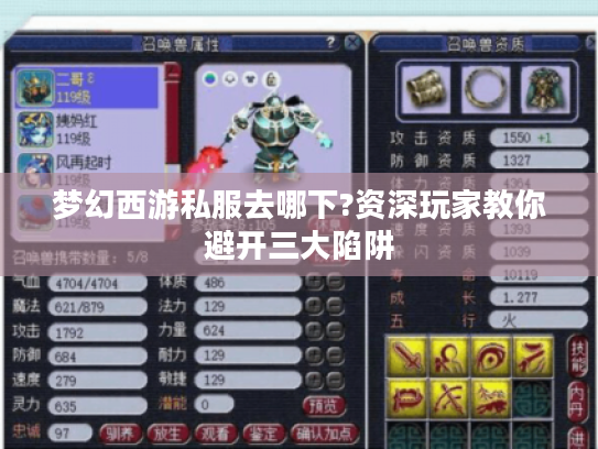 梦幻西游私服去哪下?资深玩家教你避开三大陷阱