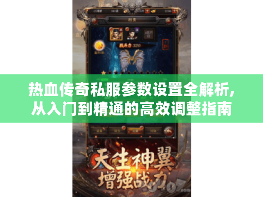 热血传奇私服参数设置全解析,从入门到精通的高效调整指南