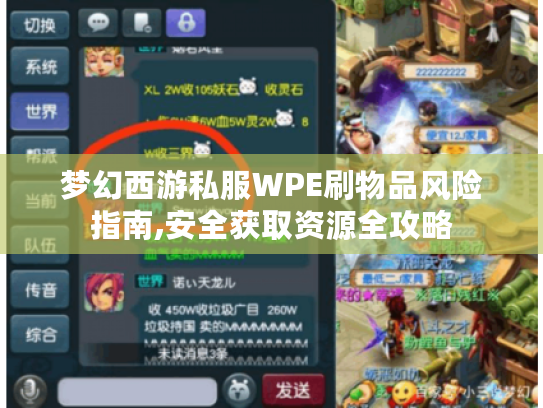 梦幻西游私服WPE刷物品风险指南,安全获取资源全攻略