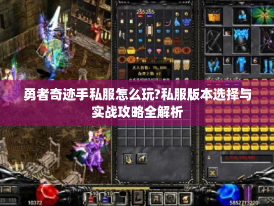 勇者奇迹手私服怎么玩?私服版本选择与实战攻略全解析