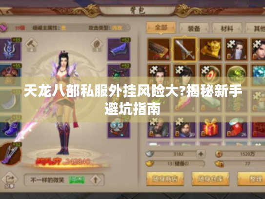 天龙八部私服外挂风险大?揭秘新手避坑指南