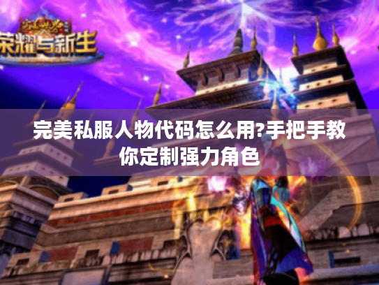 完美私服人物代码怎么用?手把手教你定制强力角色