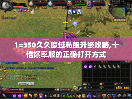 1=350久久魔域私服升级攻略,十倍爆率服的正确打开方式