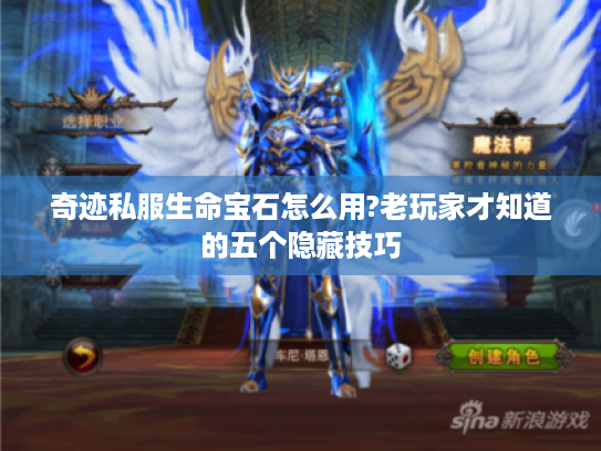 奇迹私服生命宝石怎么用?老玩家才知道的五个隐藏技巧