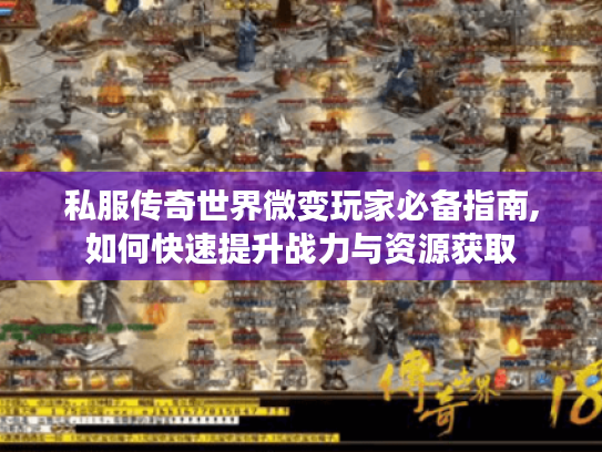 私服传奇世界微变玩家必备指南,如何快速提升战力与资源获取