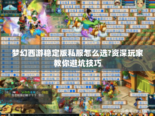 梦幻西游稳定版私服怎么选?资深玩家教你避坑技巧