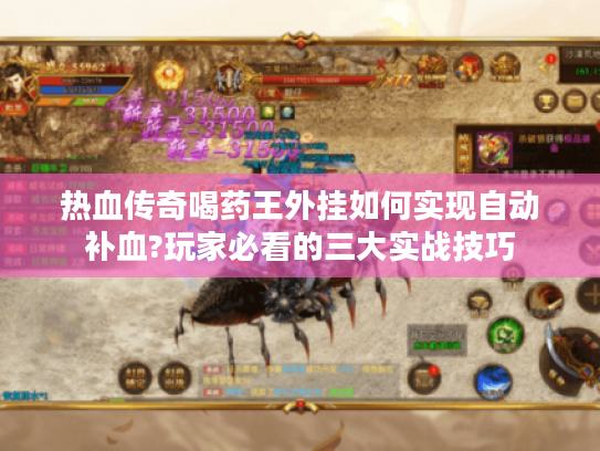 热血传奇喝药王外挂如何实现自动补血?玩家必看的三大实战技巧