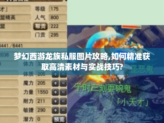 梦幻西游龙族私服图片攻略,如何精准获取高清素材与实战技巧?