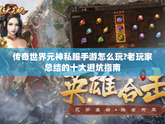 传奇世界元神私服手游怎么玩?老玩家总结的十大避坑指南