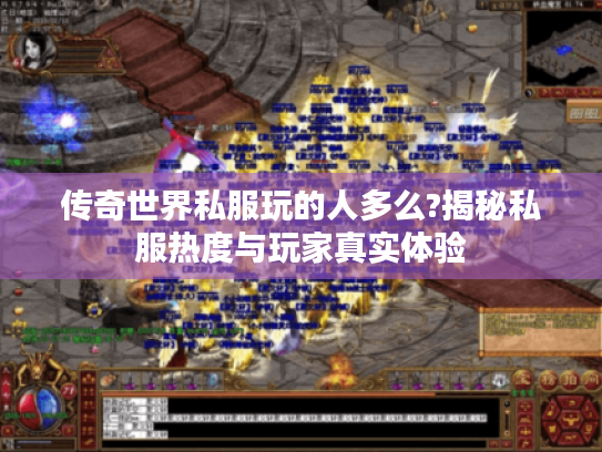 传奇世界私服玩的人多么?揭秘私服热度与玩家真实体验