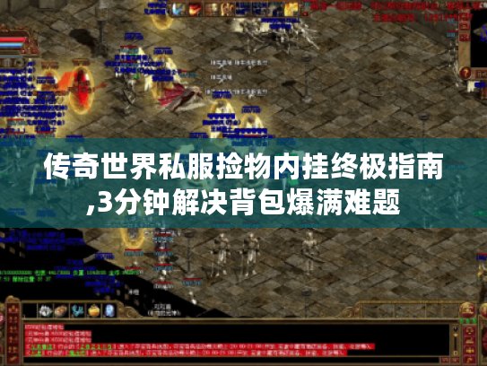 传奇世界私服捡物内挂终极指南,3分钟解决背包爆满难题