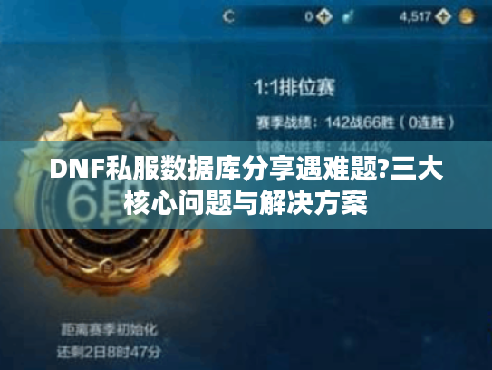 DNF私服数据库分享遇难题?三大核心问题与解决方案