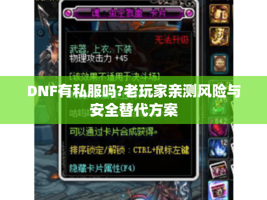 DNF有私服吗?老玩家亲测风险与安全替代方案