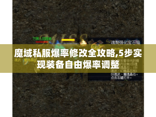 魔域私服爆率修改全攻略,5步实现装备自由爆率调整