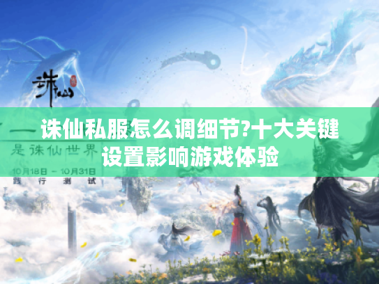 诛仙私服怎么调细节?十大关键设置影响游戏体验