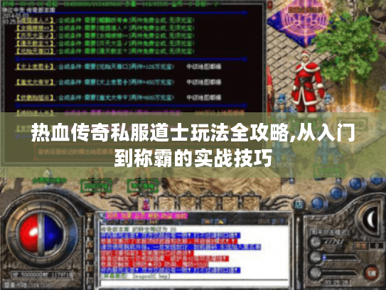 热血传奇私服道士玩法全攻略,从入门到称霸的实战技巧 热血传奇私服道士玩法全攻略,从入门到称霸的实战技巧