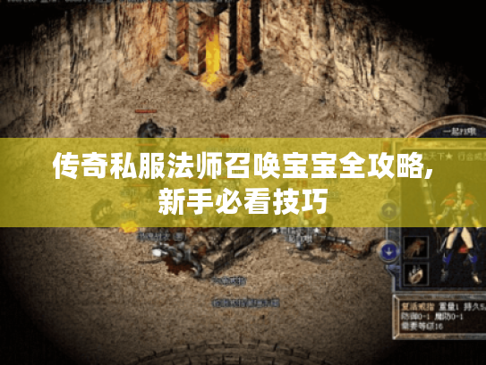 传奇私服法师召唤宝宝全攻略,新手必看技巧
