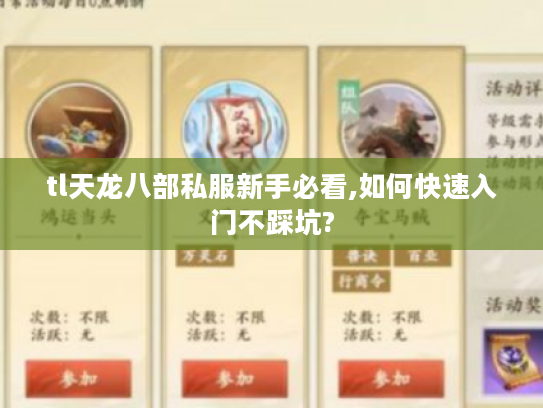 tl天龙八部私服新手必看,如何快速入门不踩坑?