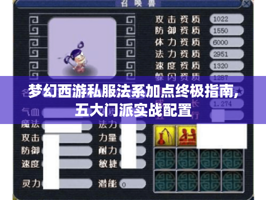 梦幻西游私服法系加点终极指南,五大门派实战配置 梦幻西游私服法系加点终极指南,五大门派实战配置