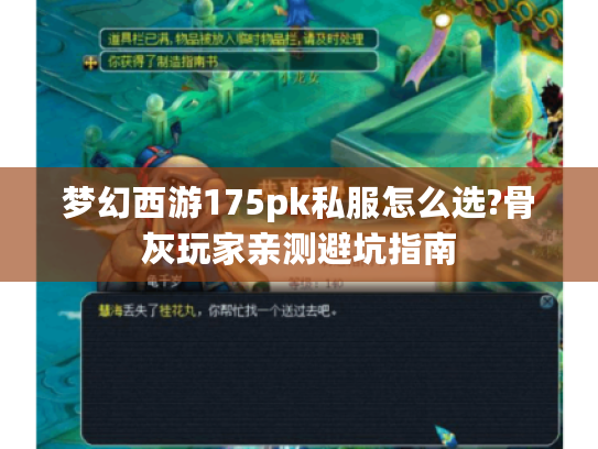 梦幻西游175pk私服怎么选?骨灰玩家亲测避坑指南