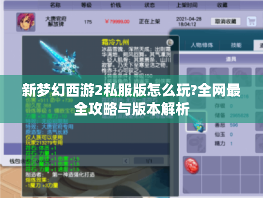 新梦幻西游2私服版怎么玩?全网最全攻略与版本解析