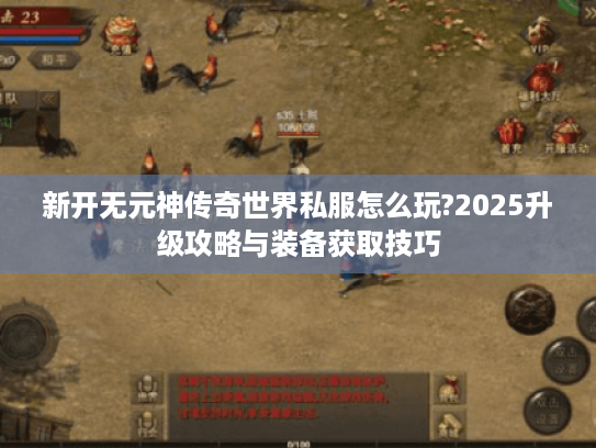新开无元神传奇世界私服怎么玩?2025升级攻略与装备获取技巧