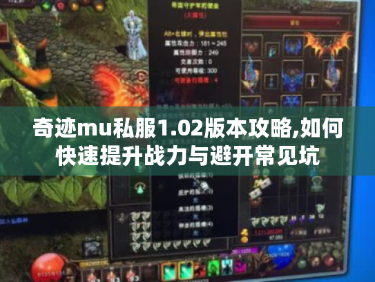 奇迹mu私服1.02版本攻略,如何快速提升战力与避开常见坑 奇迹mu私服1.02版本攻略,如何快速提升战力与避开常见坑