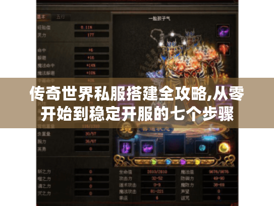传奇世界私服搭建全攻略,从零开始到稳定开服的七个步骤 传奇世界私服搭建全攻略,从零开始到稳定开服的七个步骤