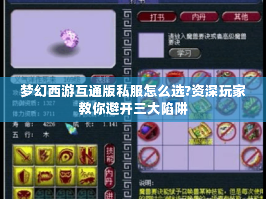 梦幻西游互通版私服怎么选?资深玩家教你避开三大陷阱 梦幻西游互通版私服怎么选?资深玩家教你避开三大陷阱