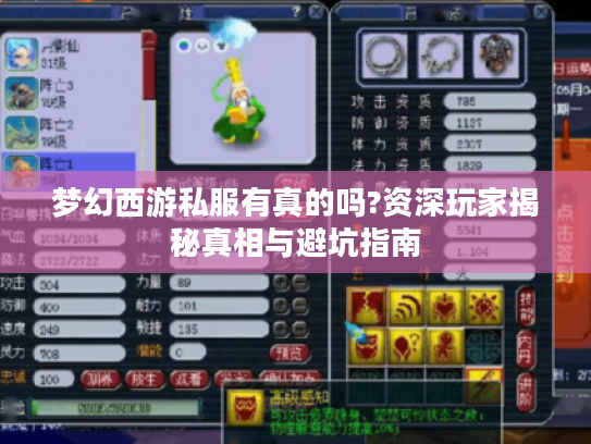梦幻西游私服有真的吗?资深玩家揭秘真相与避坑指南