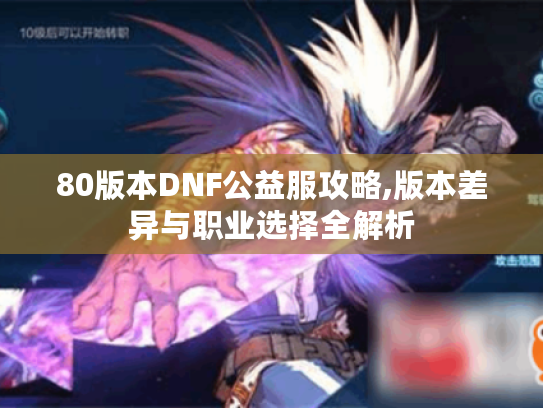 80版本DNF公益服攻略,版本差异与职业选择全解析