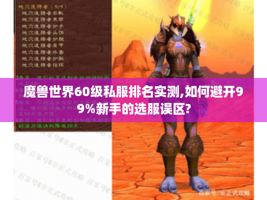魔兽世界60级私服排名实测,如何避开99%新手的选服误区?