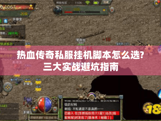 热血传奇私服挂机脚本怎么选?三大实战避坑指南