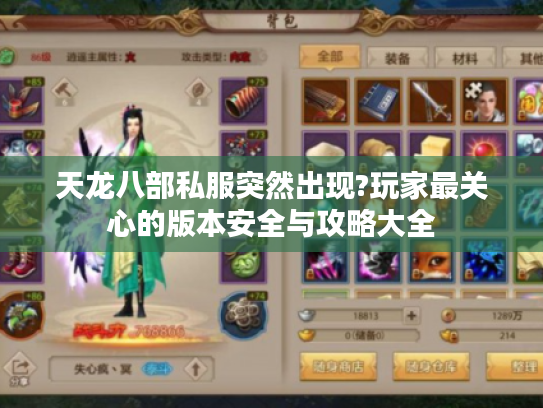 天龙八部私服突然出现?玩家最关心的版本安全与攻略大全