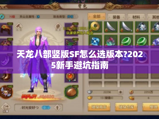 天龙八部竖版SF怎么选版本?2025新手避坑指南