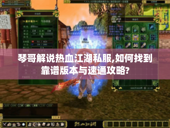 琴哥解说热血江湖私服,如何找到靠谱版本与速通攻略?