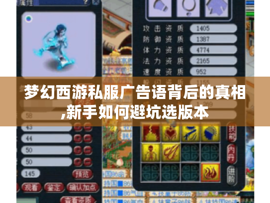 梦幻西游私服广告语背后的真相,新手如何避坑选版本