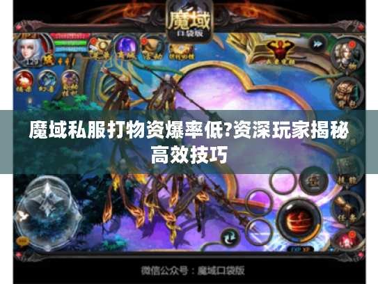 魔域私服打物资爆率低?资深玩家揭秘高效技巧 魔域私服打物资爆率低?资深玩家揭秘高效技巧