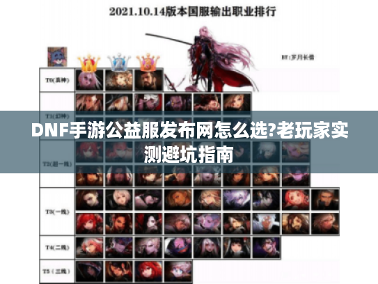 DNF手游公益服发布网怎么选?老玩家实测避坑指南