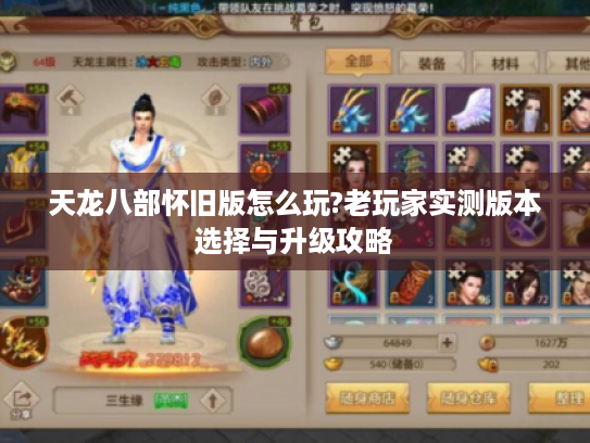 天龙八部怀旧版怎么玩?老玩家实测版本选择与升级攻略