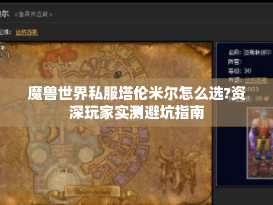 魔兽世界私服塔伦米尔怎么选?资深玩家实测避坑指南
