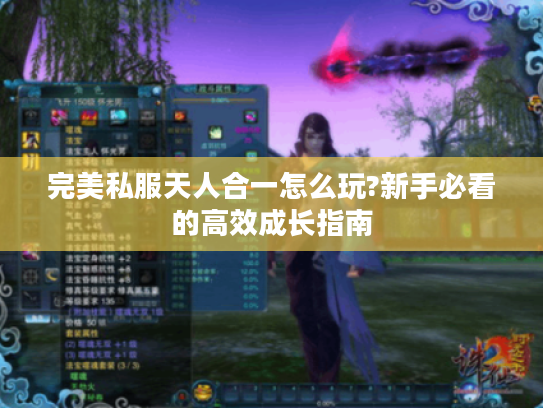 完美私服天人合一怎么玩?新手必看的高效成长指南